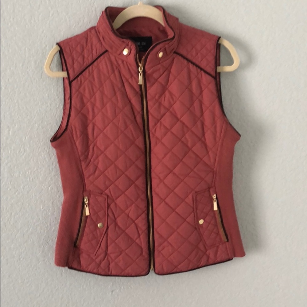 Pink dressy vest